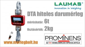 DTA 6.0t/2.0kg hiteles darumérleg Laumas