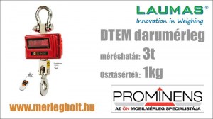 DTA 3.0t/1.0kg hiteles darumérleg Laumas