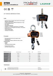 ISDTEN darumérleg 3t/0,5kg