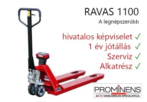 RAVAS 1100 - mérleges raklapemelő, mérleges béka