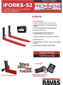Ravas iForks-52 2500 FEM2A villamérleg (alapkivitel)